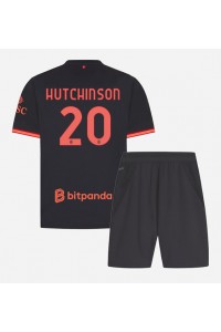 AC Milan Omari Hutchinson #20 Jalkapallovaatteet Lasten Kolmas peliasu 2026-27 Lyhythihainen (+ Lyhyet housut)